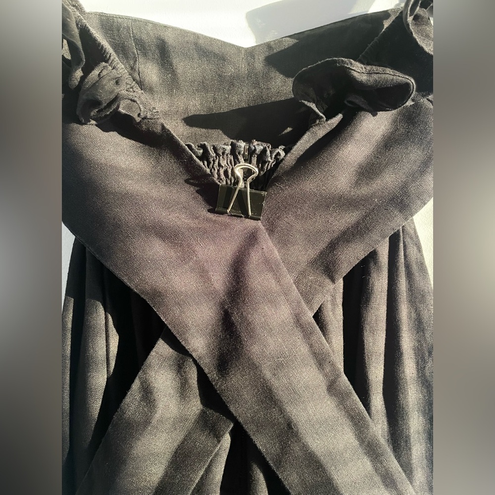 Reformation Black Linen Vecchio Maxi Dress - Picture 10 of 13